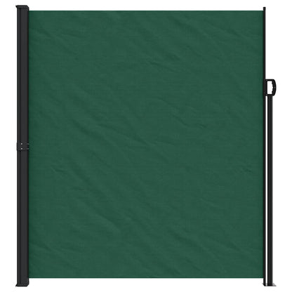 vidaXL Retractable Side Awning Dark Green 220x600 cm