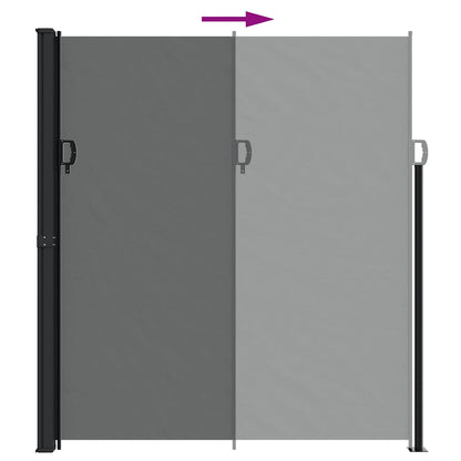 vidaXL Retractable Side Awning Anthracite 220x600 cm