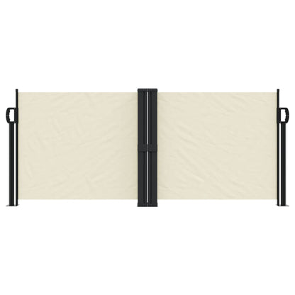 vidaXL Retractable Side Awning Cream 100x600 cm