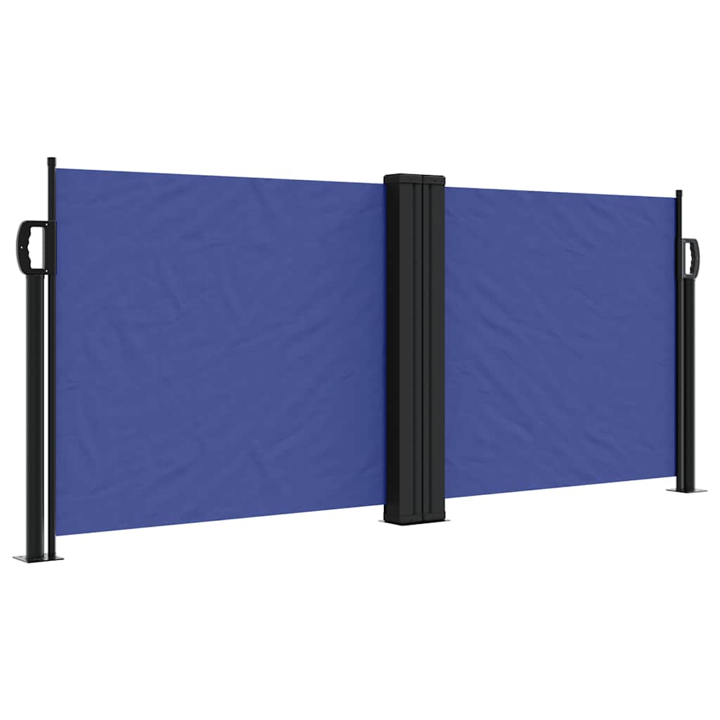 vidaXL Retractable Side Awning Blue 100x600 cm