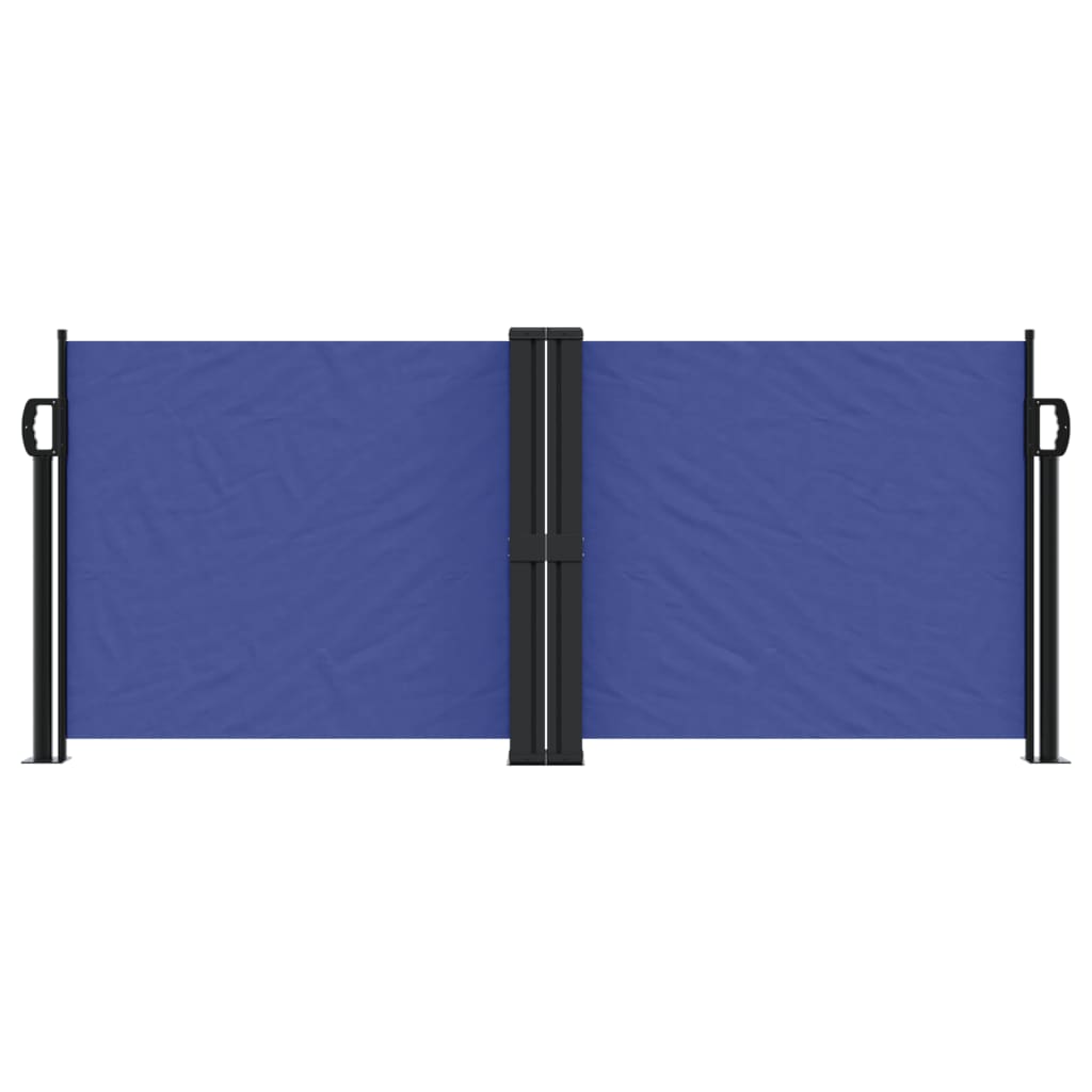 vidaXL Retractable Side Awning Blue 100x600 cm