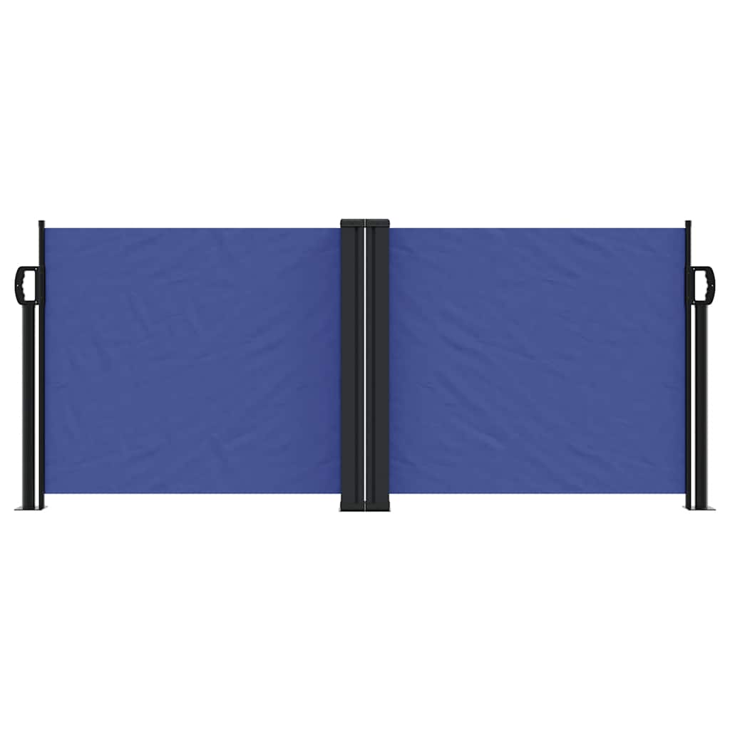 vidaXL Retractable Side Awning Blue 100x600 cm