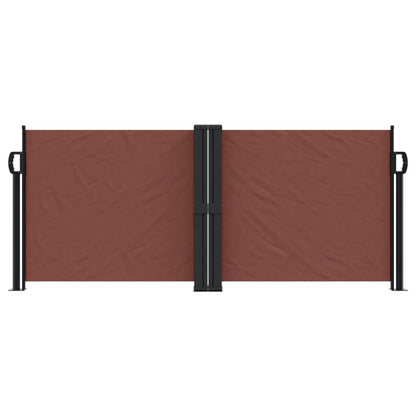 vidaXL Retractable Side Awning Brown 100x600 cm