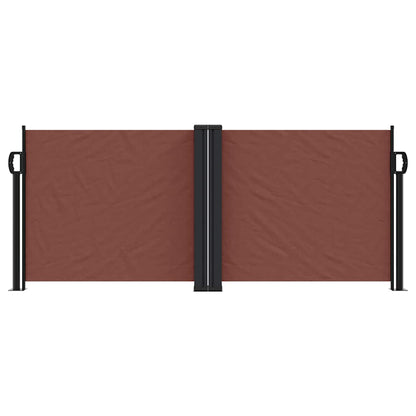 vidaXL Retractable Side Awning Brown 100x600 cm