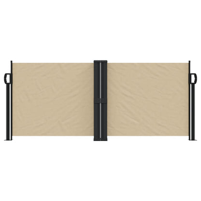 vidaXL Retractable Side Awning Beige 100x600 cm
