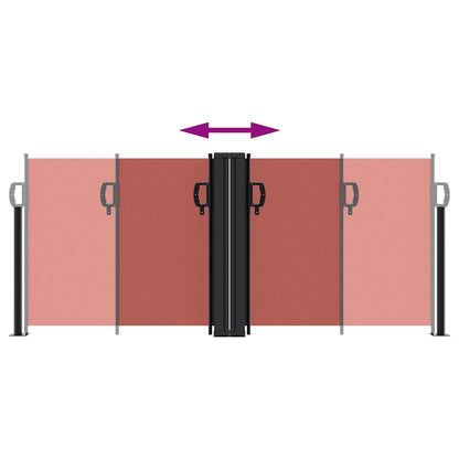 vidaXL Retractable Side Awning Terracotta 100x600 cm