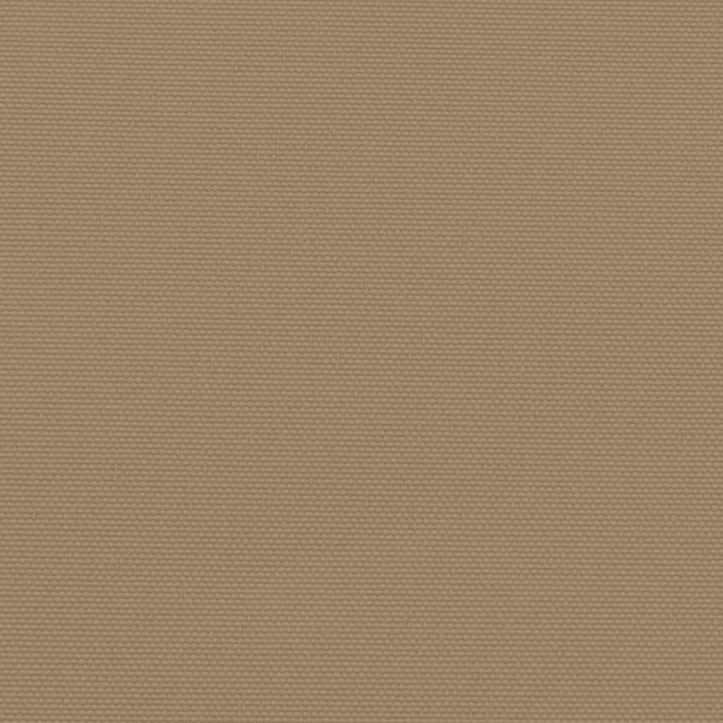 vidaXL Retractable Side Awning Taupe 100x600 cm