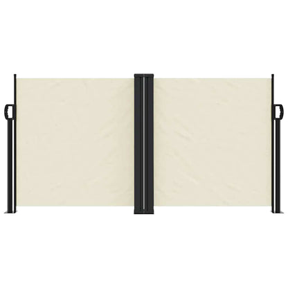 vidaXL Retractable Side Awning Cream 120x600 cm