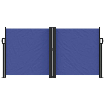 vidaXL Retractable Side Awning Blue 120x600 cm
