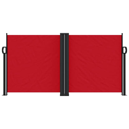 vidaXL Retractable Side Awning Red 120x600 cm
