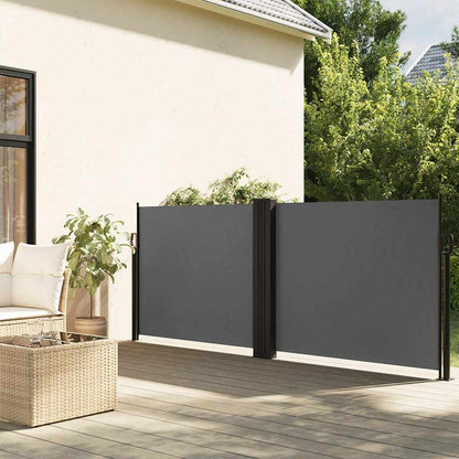 vidaXL Retractable Side Awning Anthracite 120x600 cm