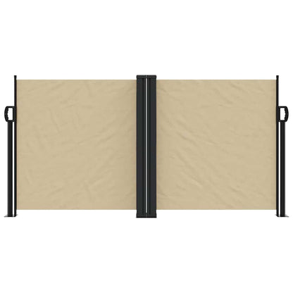 vidaXL Retractable Side Awning Beige 120x600 cm
