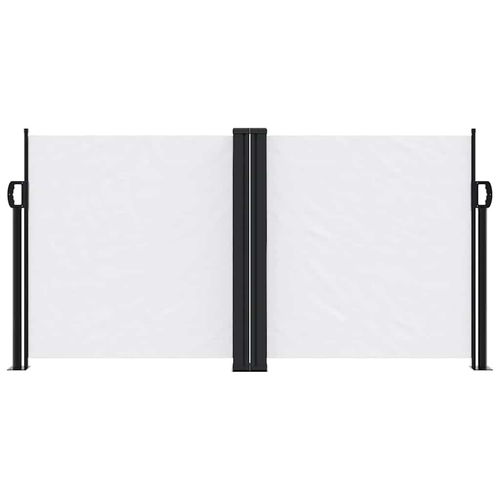 vidaXL Retractable Side Awning White 120x600 cm