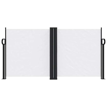 vidaXL Retractable Side Awning White 120x600 cm