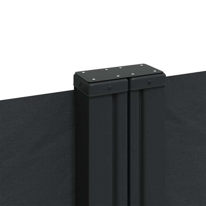 vidaXL Retractable Side Awning Black 140x600 cm