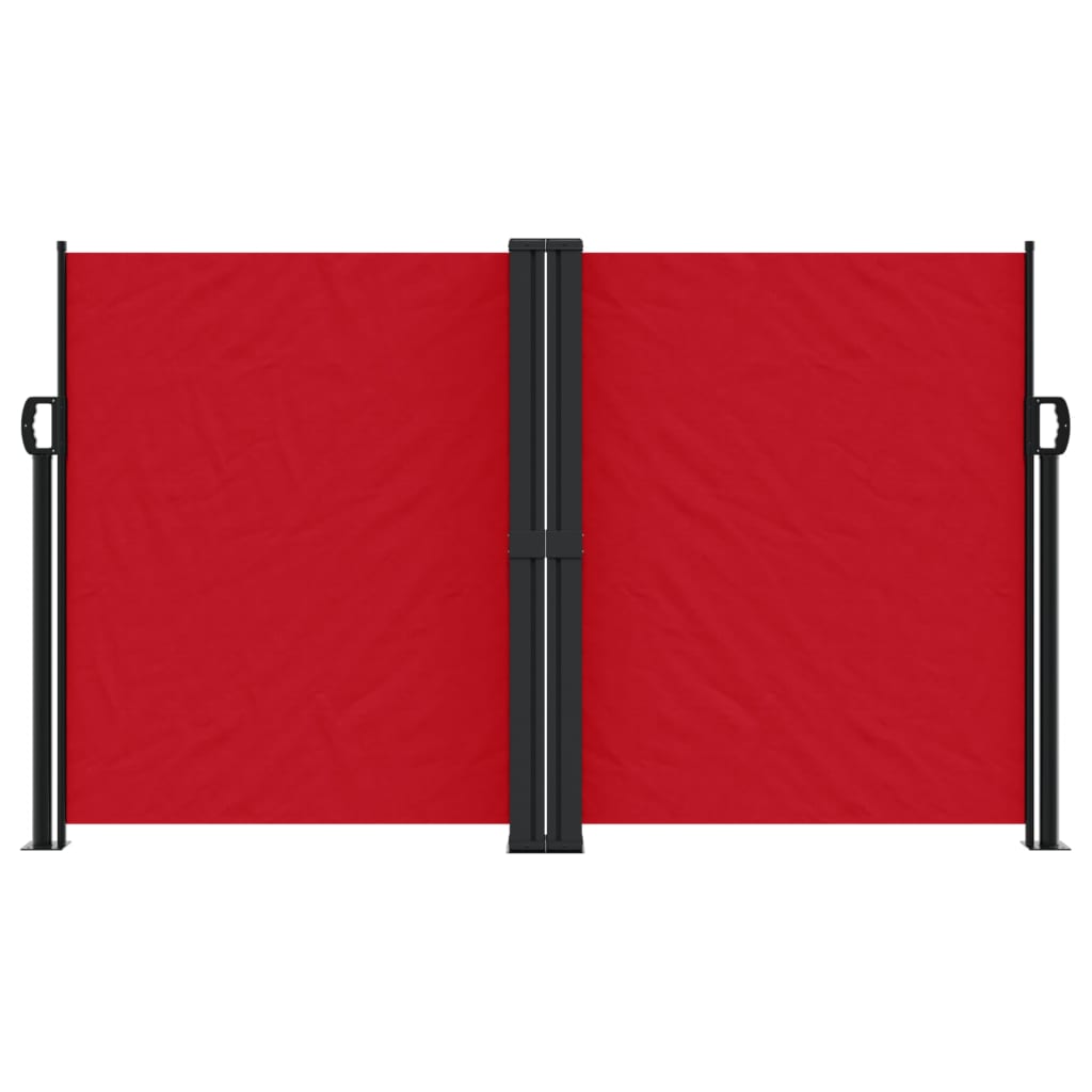 vidaXL Retractable Side Awning Red 140x600 cm