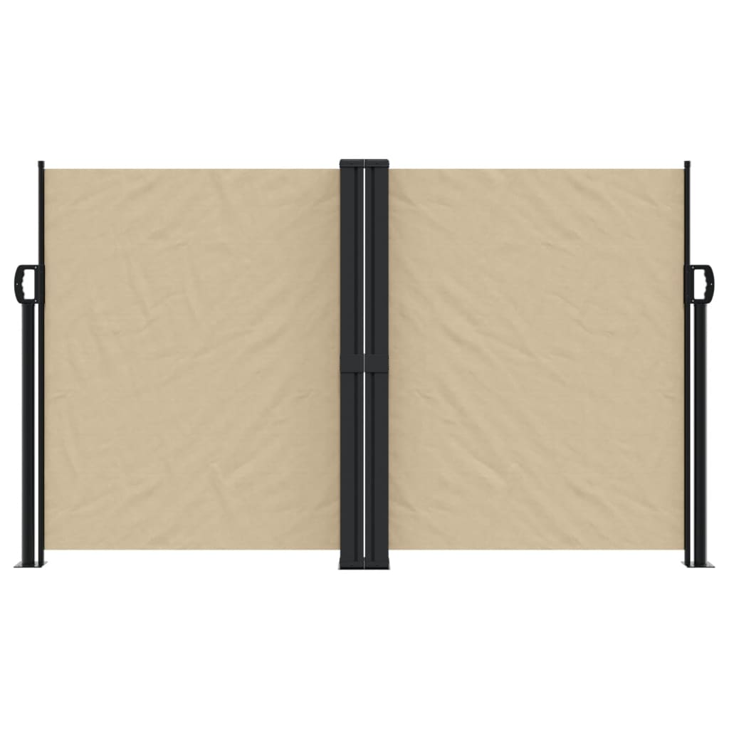 vidaXL Retractable Side Awning Beige 140x600 cm