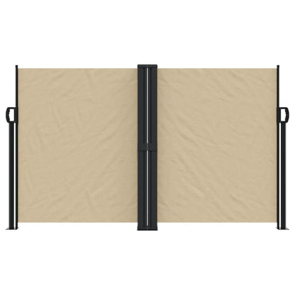 vidaXL Retractable Side Awning Beige 140x600 cm