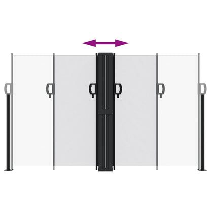 vidaXL Retractable Side Awning White 140x600 cm