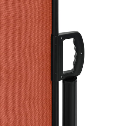 vidaXL Retractable Side Awning Terracotta 140x600 cm