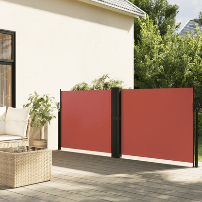 vidaXL Retractable Side Awning Terracotta 140x600 cm