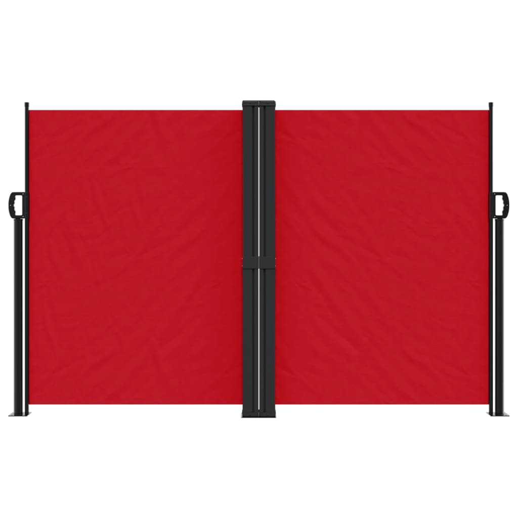 vidaXL Retractable Side Awning Red 160x600 cm