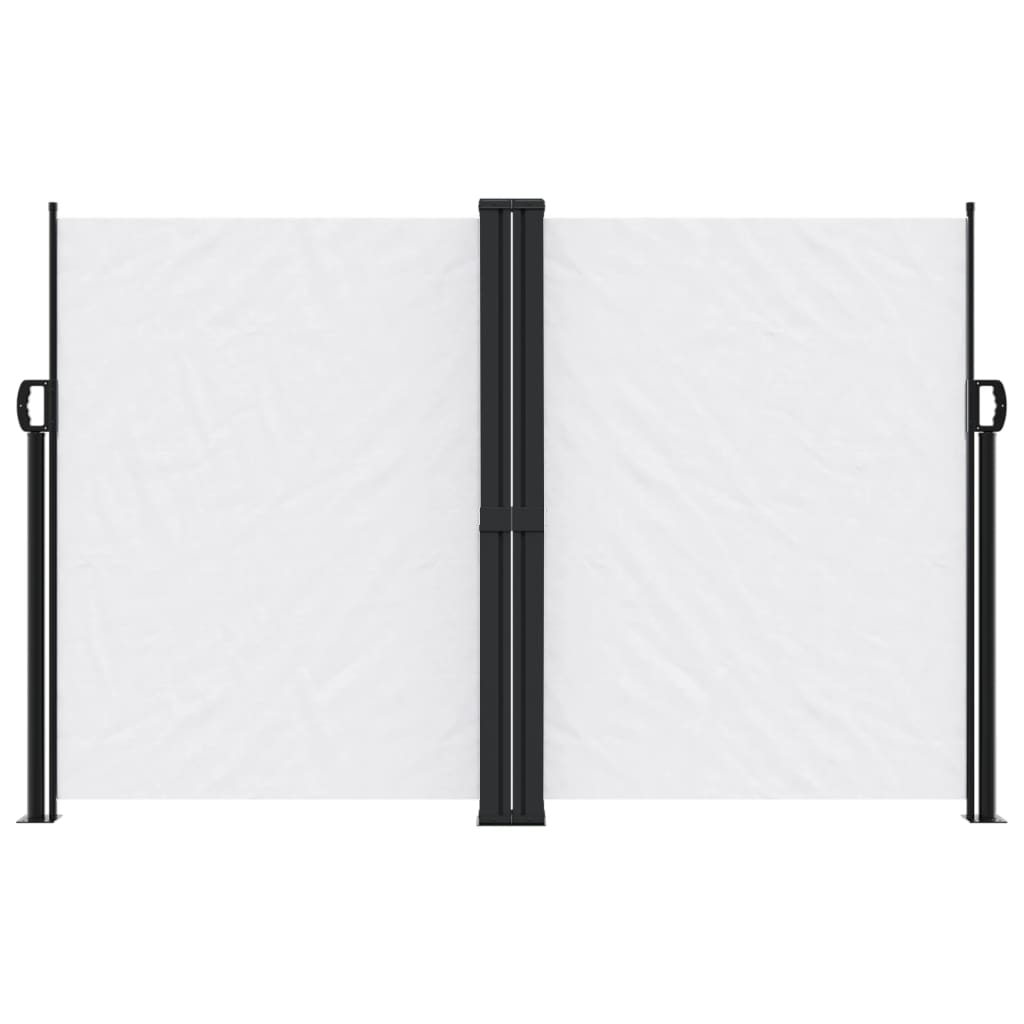 vidaXL Retractable Side Awning White 160x600 cm