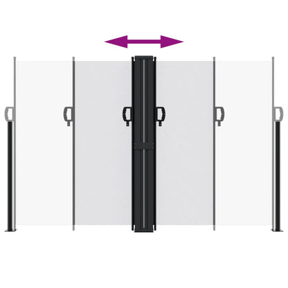 vidaXL Retractable Side Awning White 160x600 cm
