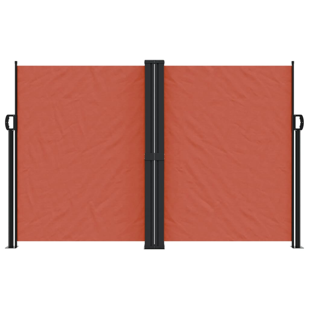 vidaXL Retractable Side Awning Terracotta 160x600 cm
