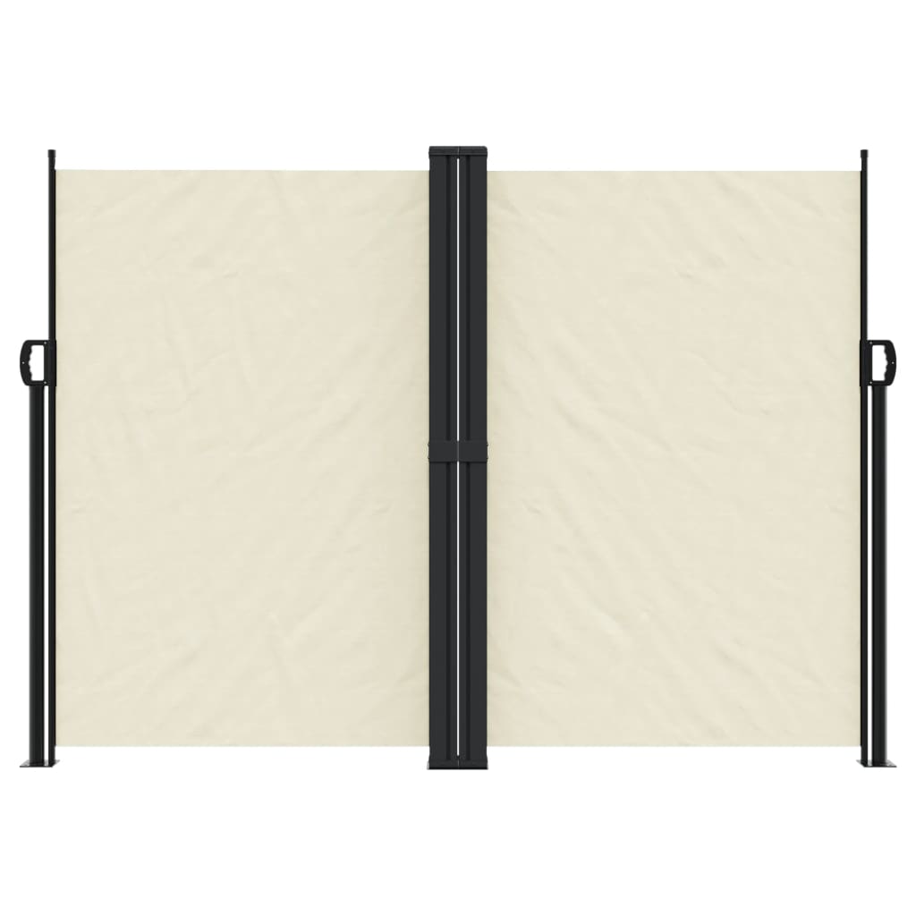 vidaXL Retractable Side Awning Cream 180x600 cm