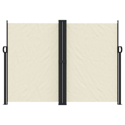 vidaXL Retractable Side Awning Cream 180x600 cm