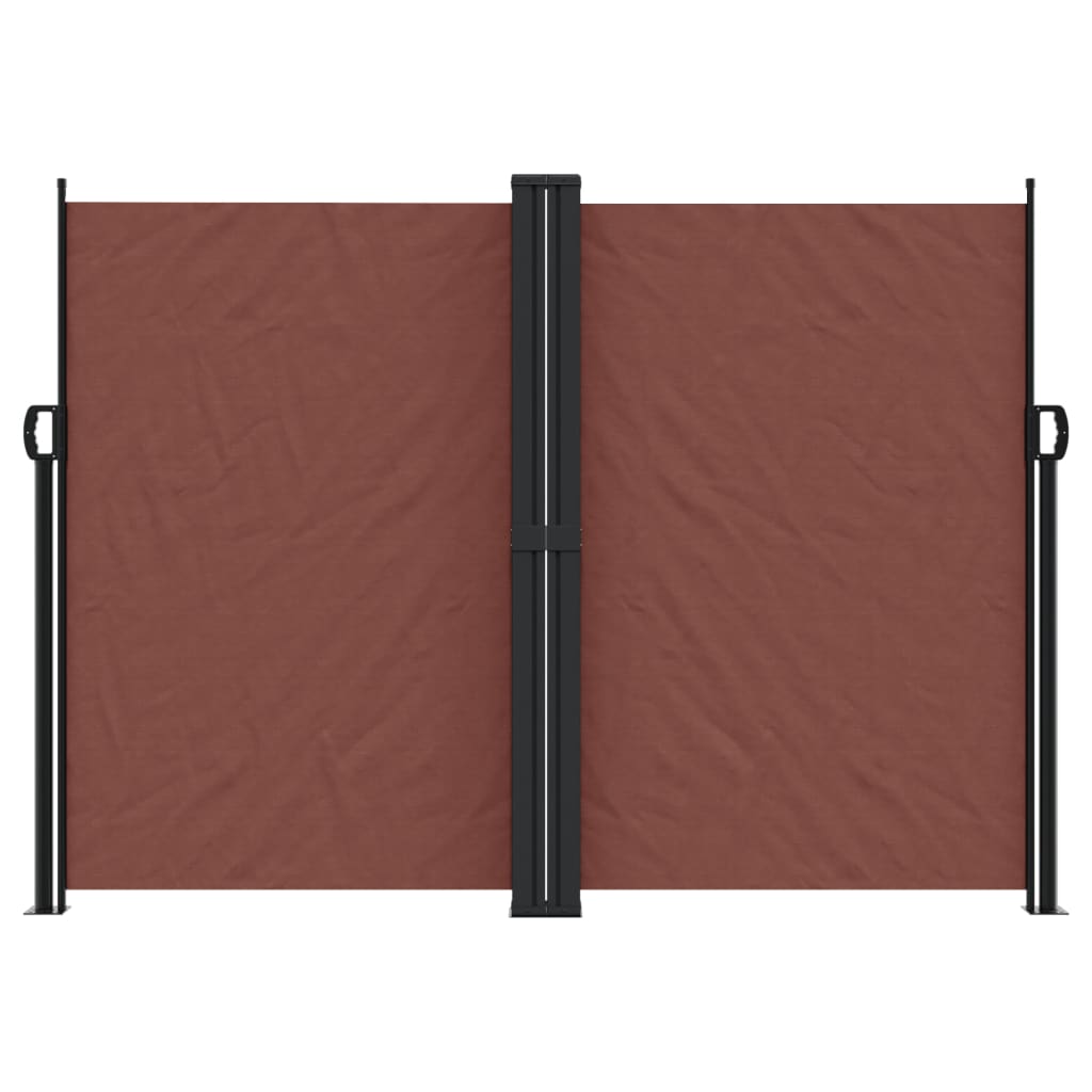 vidaXL Retractable Side Awning Brown 180x600 cm