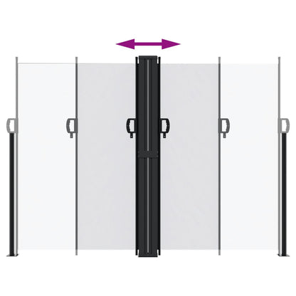 vidaXL Retractable Side Awning White 180x600 cm
