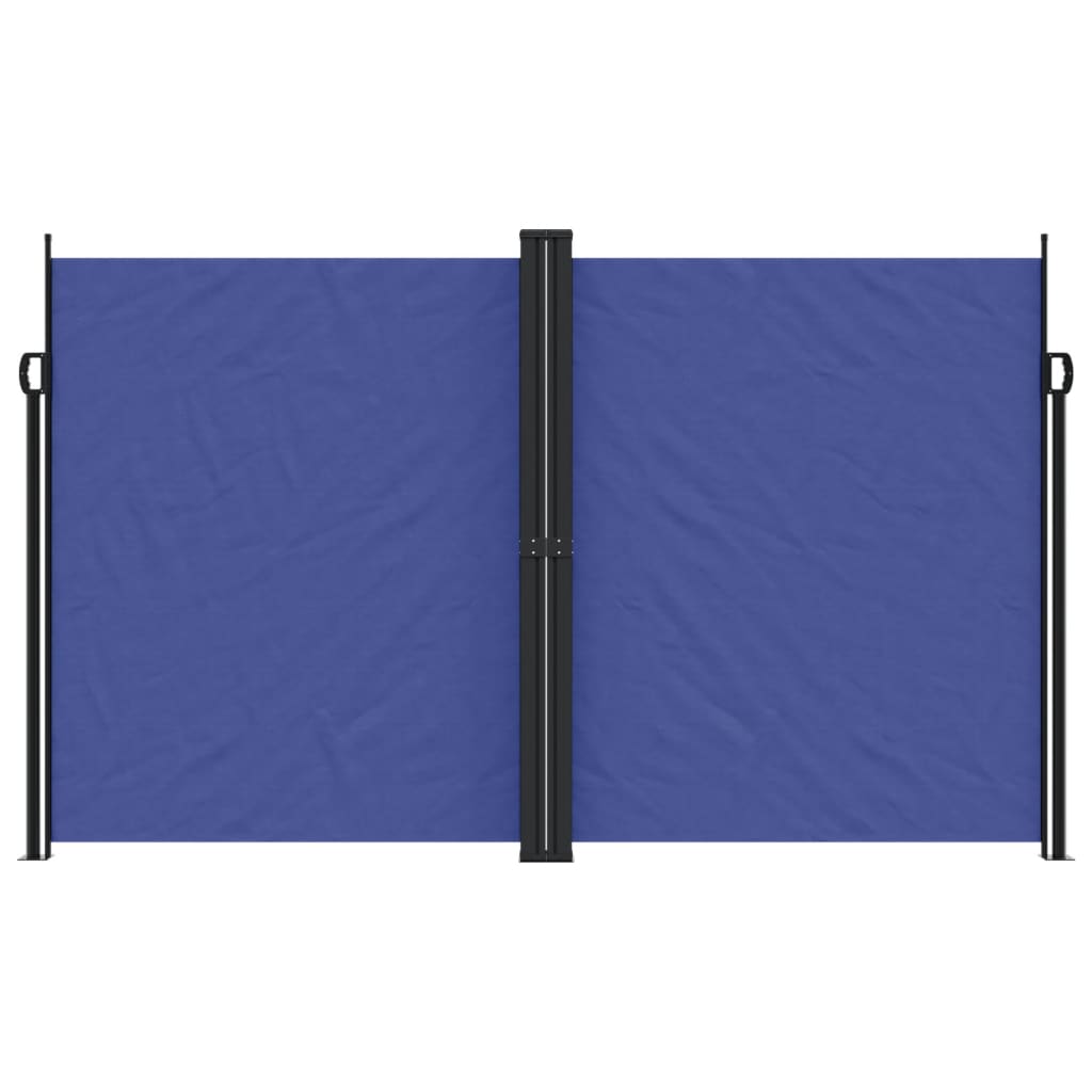 vidaXL Retractable Side Awning Blue 200x600 cm