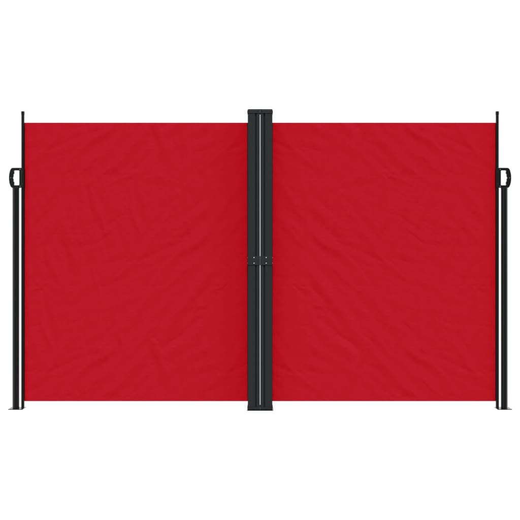 vidaXL Retractable Side Awning Red 200x600 cm