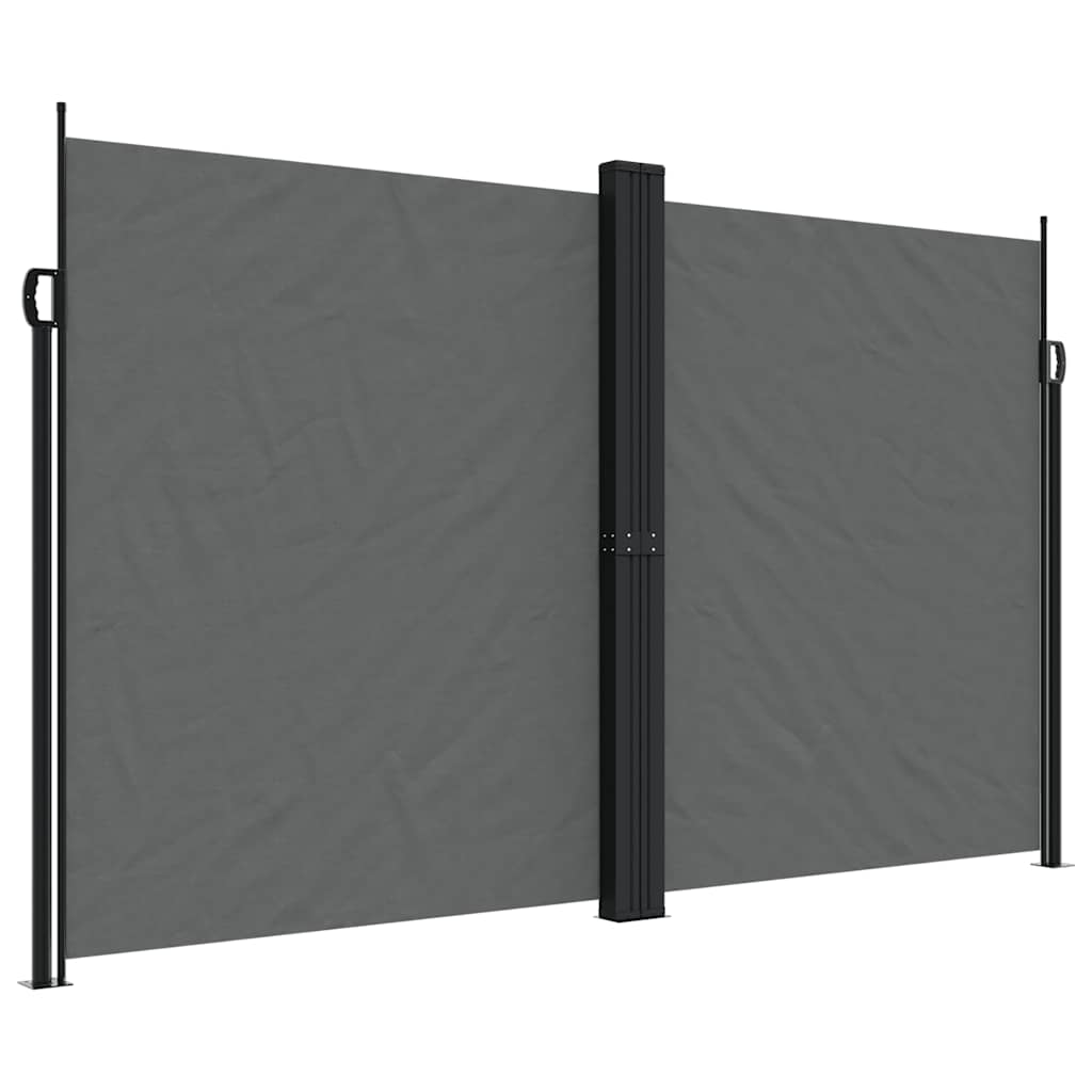 vidaXL Retractable Side Awning Anthracite 200x600 cm