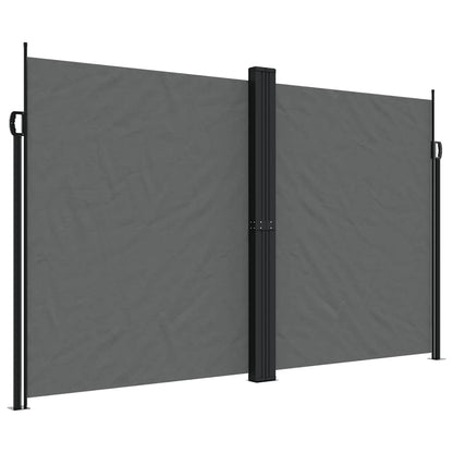 vidaXL Retractable Side Awning Anthracite 200x600 cm