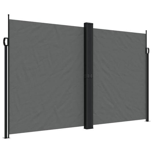 vidaXL Retractable Side Awning Anthracite 200x600 cm
