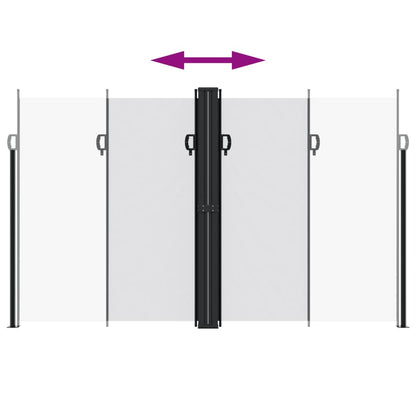 vidaXL Retractable Side Awning White 200x600 cm