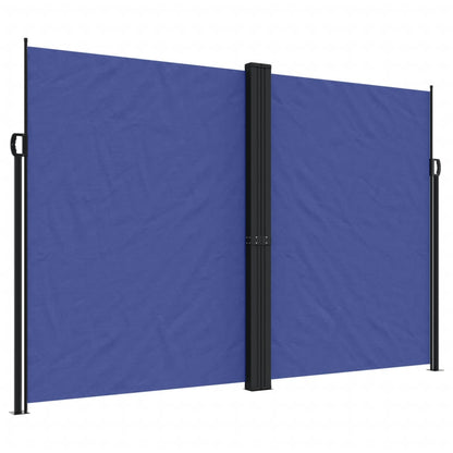 vidaXL Retractable Side Awning Blue 220x600 cm