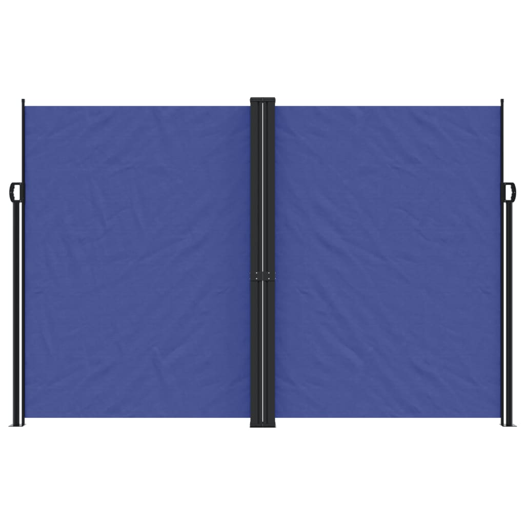 vidaXL Retractable Side Awning Blue 220x600 cm