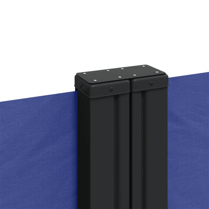 vidaXL Retractable Side Awning Blue 220x600 cm