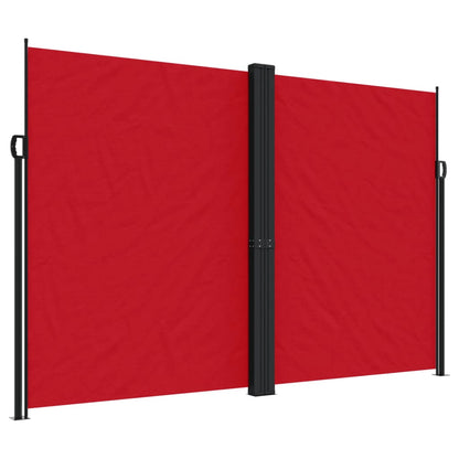 vidaXL Retractable Side Awning Red 220x600 cm