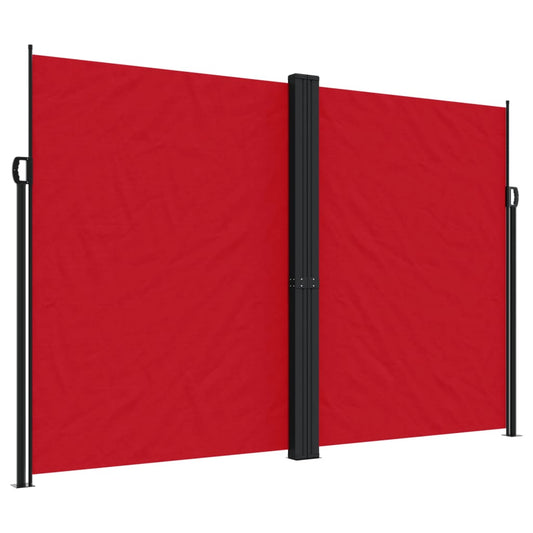 vidaXL Retractable Side Awning Red 220x600 cm