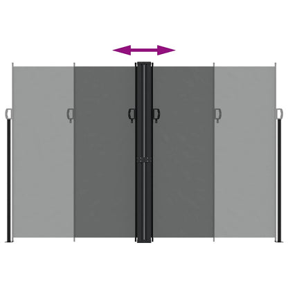 vidaXL Retractable Side Awning Anthracite 220x600 cm