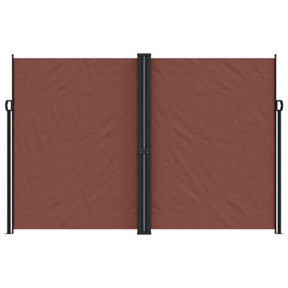 vidaXL Retractable Side Awning Brown 220x600 cm
