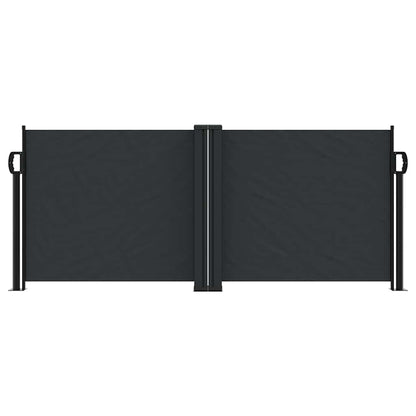 vidaXL Retractable Side Awning Black 100x1000 cm