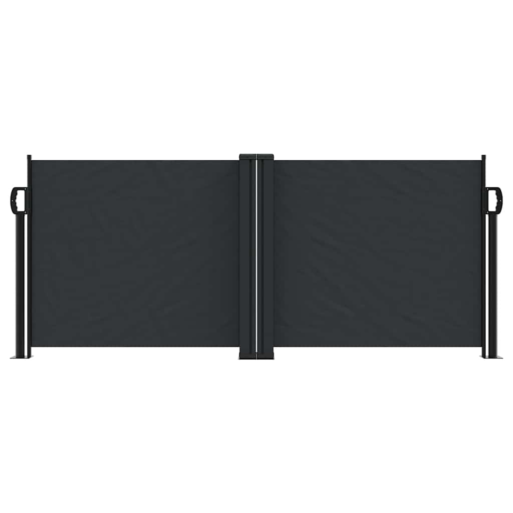 vidaXL Retractable Side Awning Black 100x1000 cm