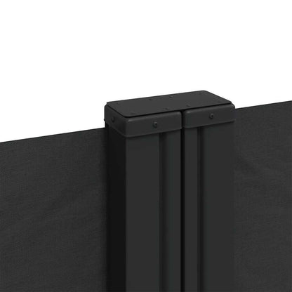 vidaXL Retractable Side Awning Black 100x1000 cm