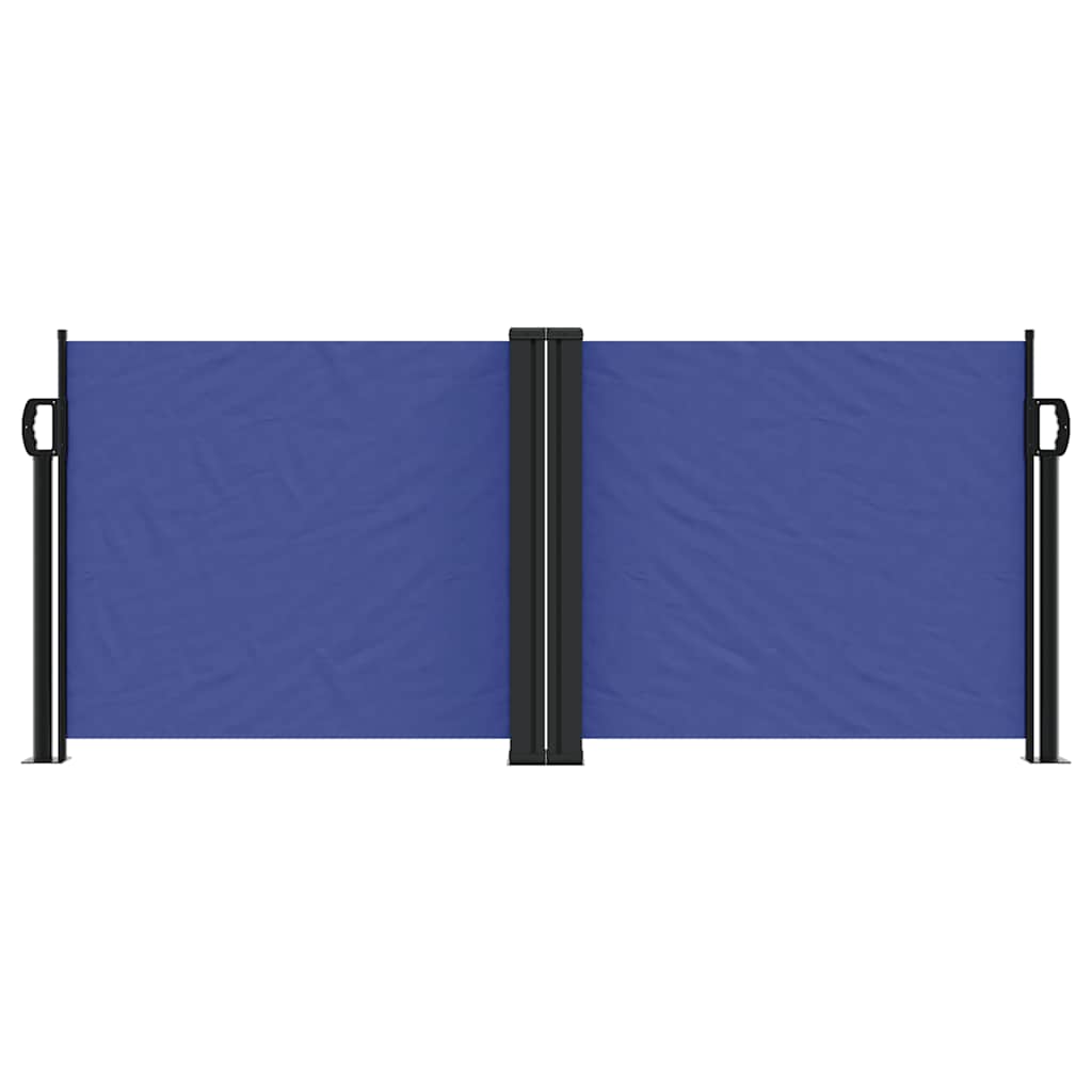 vidaXL Retractable Side Awning Blue 100x1000 cm